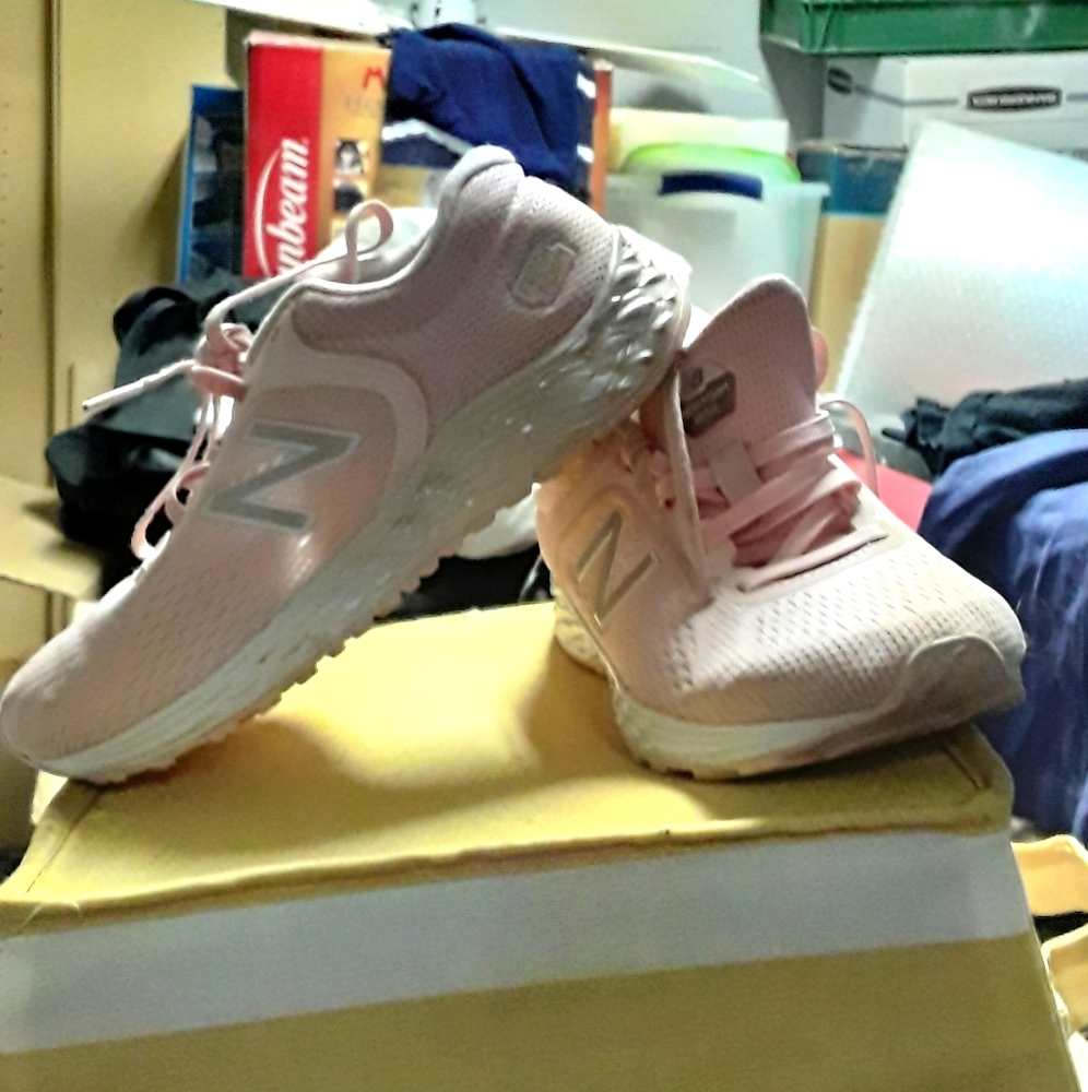 New balance pink sneakers for  girls 2 & 3